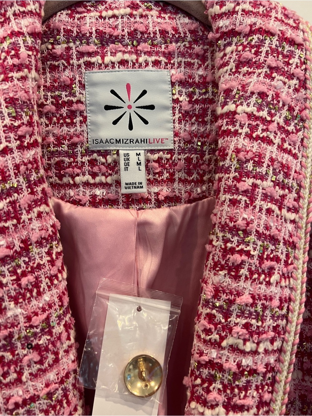 NWT Isaac Mizrahi pink jacket - Picture 2 of 8